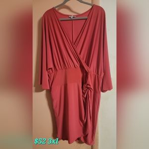 White Birch Fuchsia Date Night Dress 3X